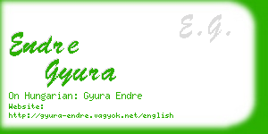 endre gyura business card